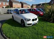 2012 BMW 118D SPORT WHITE 5DR RED LEATHERS for Sale