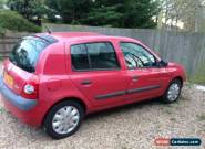 2002 Red Renault Clio Expression 75 - 16V - 1149cc - MOT until Dec 2016 for Sale