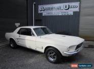 1967 FORD MUSTANG COUPE C CODE 289 /AUTO DISC BRAKE RUNNING DRY PROJECT CAR for Sale