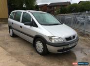 2003 VAUXHALL ZAFIRA 16V CLUB AUTO SILVER for Sale