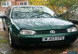 Classic VW golf GT TDI, 2003 Green Diesel, spares or repair for Sale